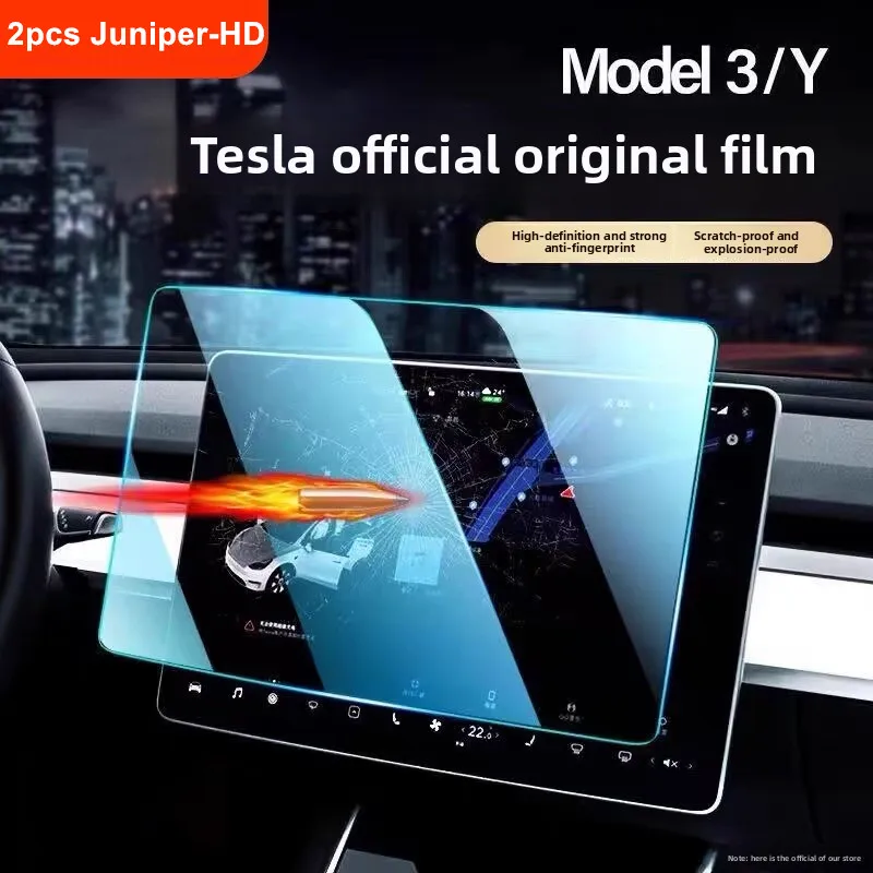 

Tempered Glass Film Screen Protector For Tesla Model 3 Y Highland Juniper Front Rear Center Control Navigation Protective Film