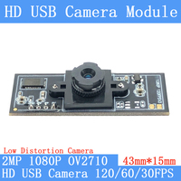 1080P Full HD Low distortion Surveillance Camera MJPEG 120fps 60FPS 30FPS High Speed CCTV Linux UVC Webcam USB Camera Module