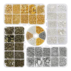 A Set Alloy Accessories Jewelry Findings Earring Making Kit Lobster Clasp Open Jump Rings Repair Tools DIY Making Supplies