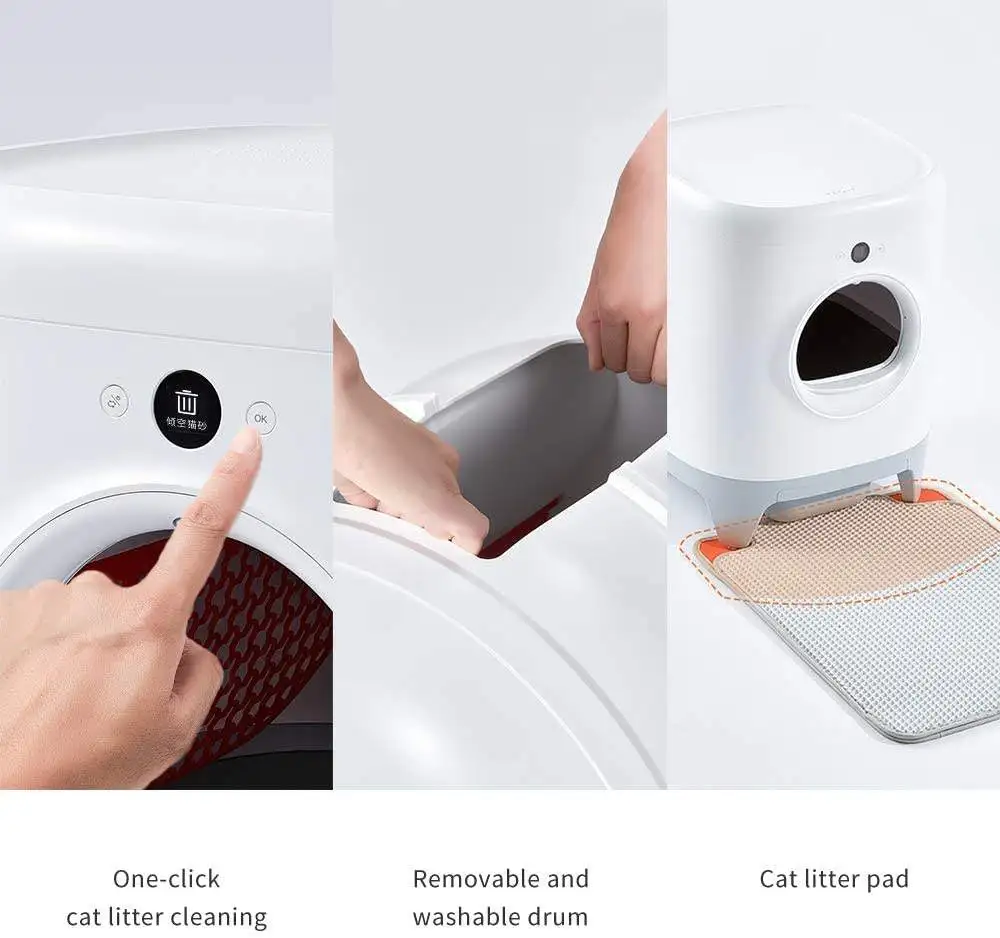 Pet Cleaning Smart Automatic Cat  Box App Control Smart Self Cleaning Cat Toilet
