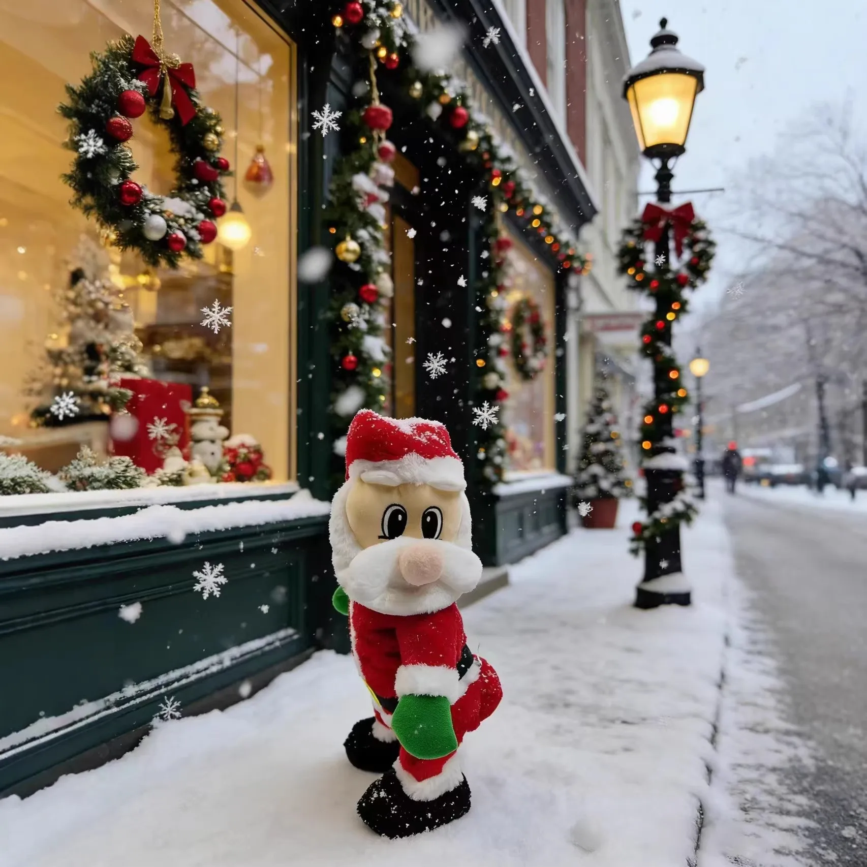 ​​​​​​​Musical Dancing Santa Claus Funny Butt Shaking Christmas Decoration with Music Novel Birthday Gift Christmas Holiday Fun view 5
