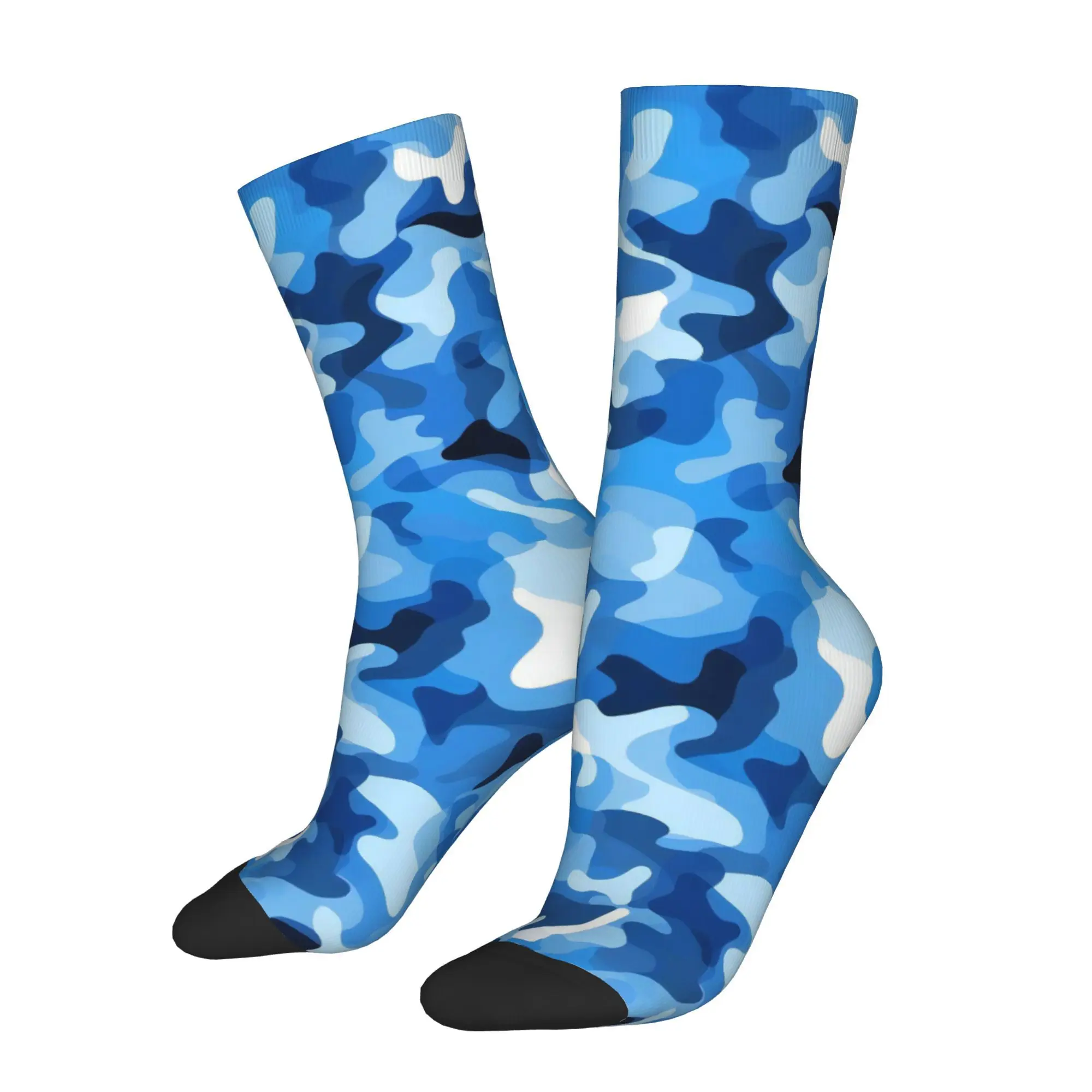 

Camouflage Hides Mysterious Colors Men Novelty Athletic Socks Cycling Design for All Seasons