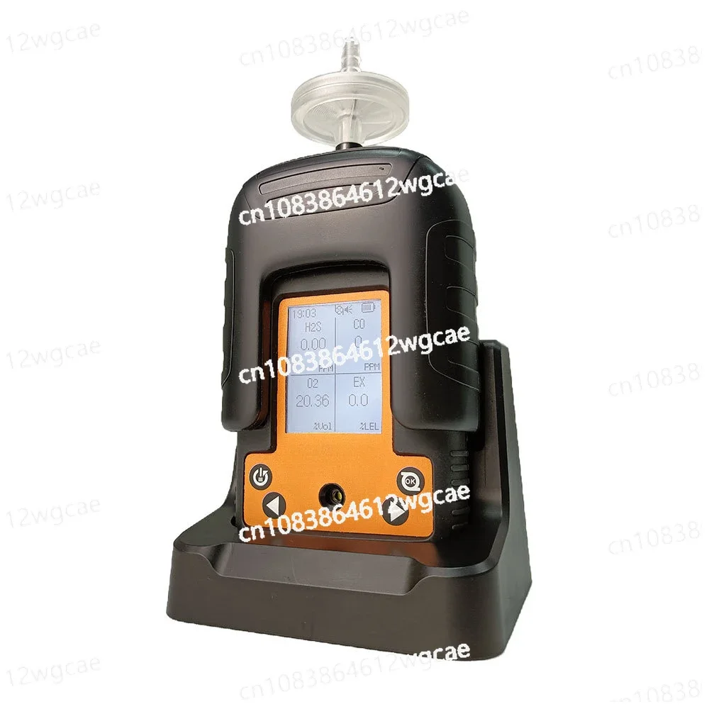 Portable diffusion type carbon monoxide, hydrogen sulfide, oxygen combustible alarm, ammonia four in one gas detector