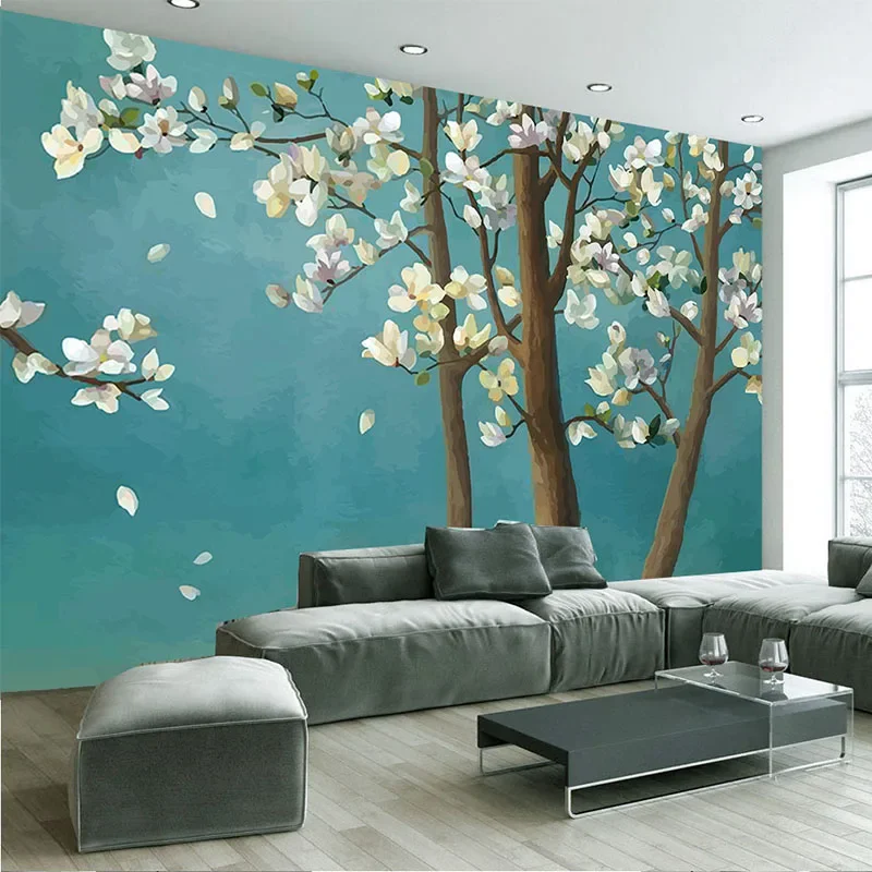 Photo Wallpaper 3D Flower Tree Chinese Style Oil Painting Mural Living Room TV Sofa Bedroom Classic Home Decor Wall Papers 3 D