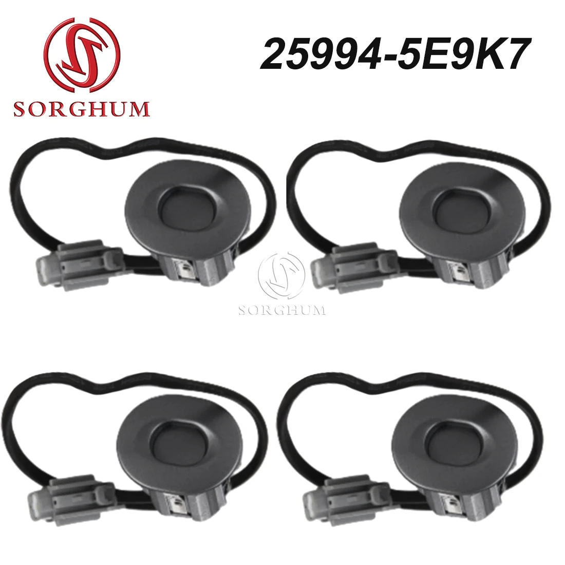 SORGHUM 4PCS PDC Parking Sensor 25994-5E9K7 For Nissan Bluebird EQ7200 2.0L 2000 2001 2002 2003 2004 2005 2006 2007 2008