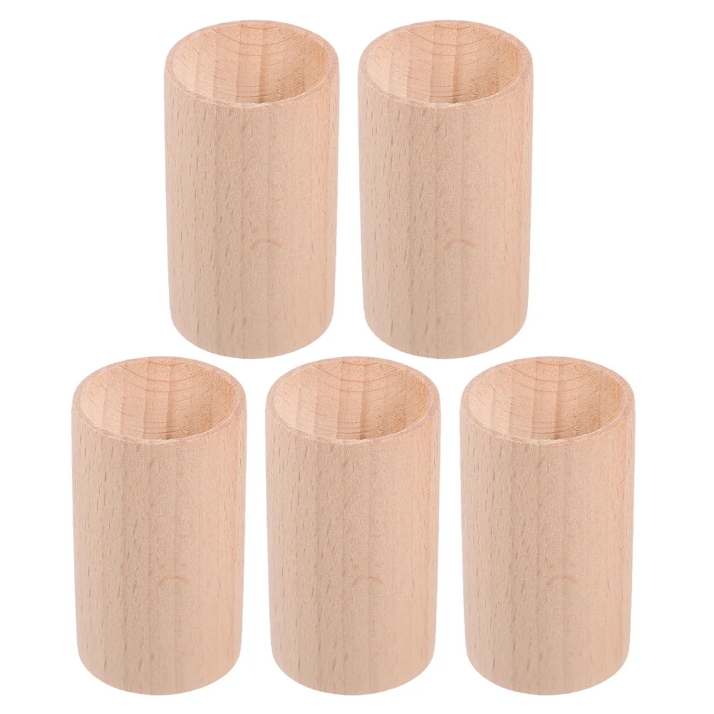 

5Pcs Aroma Diffuser Wood Creative Wooden Base Essential Oil Diffusers for Home Car Office Yoga Room Bathroom Aroma Diffuser Wood