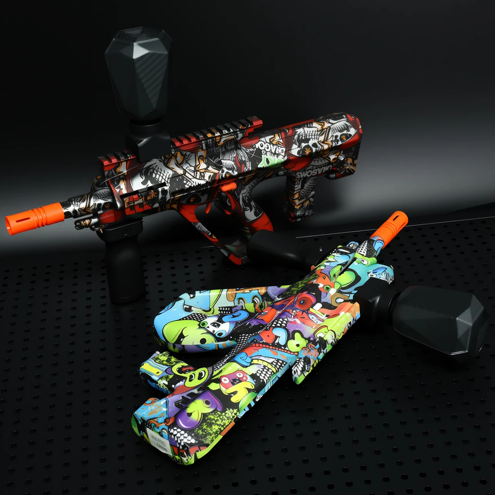 Conjunto de blaster de bola de gel AUG – brinquedo de combate ao ar livre recarregável para adolescentes de 14 anos, presente perfeito para meninos e meninas (contas de gel não incluídas)