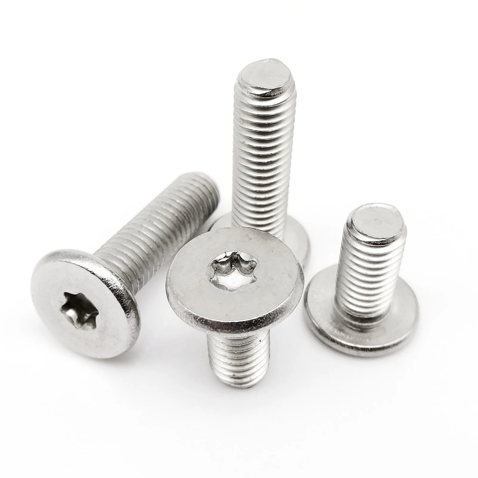 5/10/50pcs M1.6 M2 M2.5 M3 M4 M5 M6 M8 304 Stainless Steel   Ultra Thin Super Low Flat Wafer Head Bolt Screw