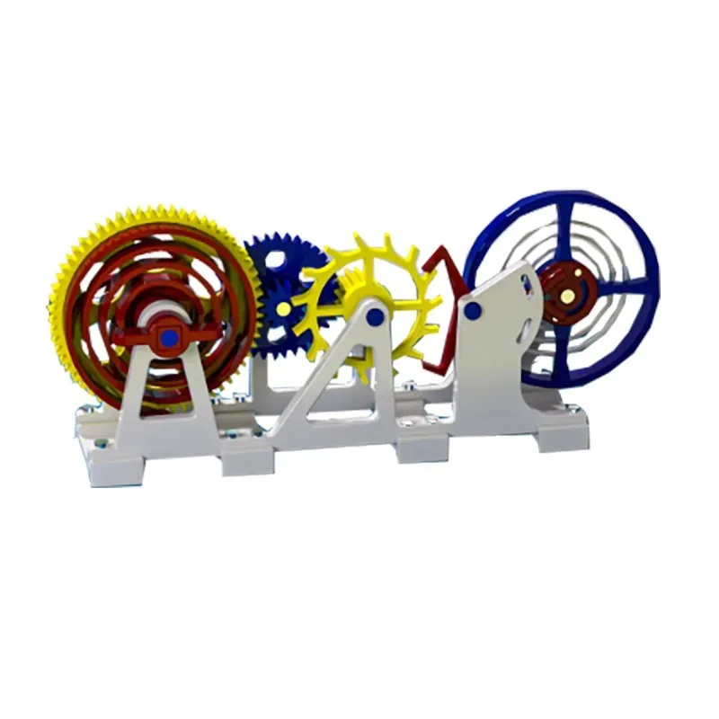 Simulated Clock Escapement Movement Model Kit, 3D Printed Tourbillon Mechanical Structure Desktop Decorative Display Ornament