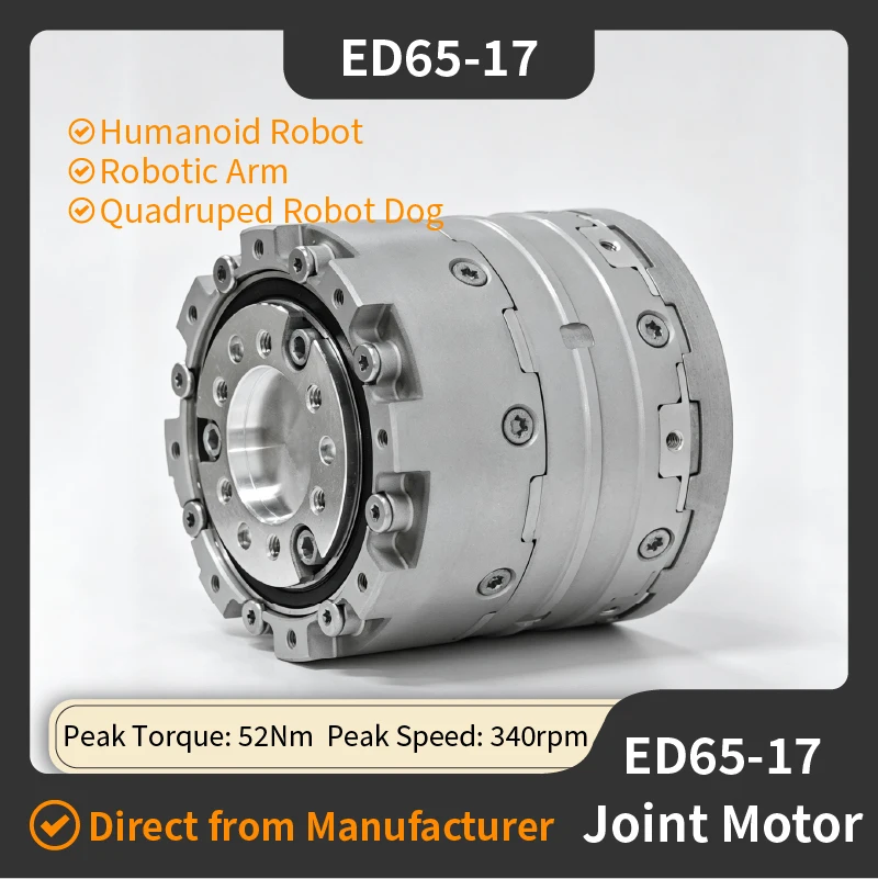 Steadywin ED65-17 Gear Motor Integrated Planetary Reducer Actuator Joint Module CANFD support for Humanoid Robot