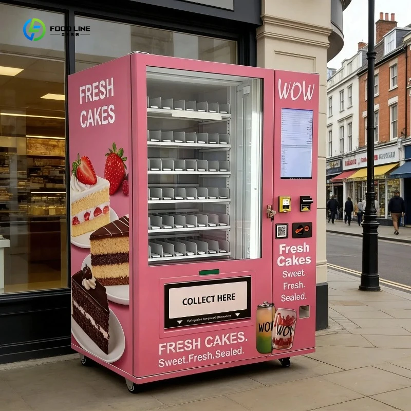 Cupcake Self-Service Vending Machine Cake Vending Machine for Foods and Drinks FL Customized