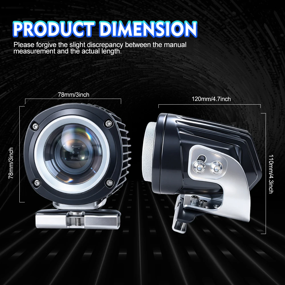 4 Inch LED Work Light Pods Super Bright Spot Beam LED Driving Lights IP68 Auxiliary Fog Lamp for UTV ATV Truck off-road use