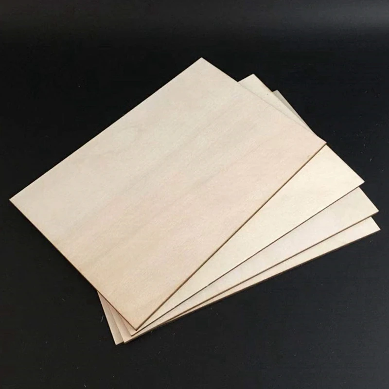 15 Pcs Right-Angle Rectangular Wood Chips Doodle Blank Board Square Handmade Graffiti Decorative For Handicraft Painting