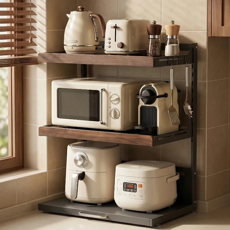 Apartments Essentials Shelving Rack Corner Room-specific Metal Cutlery Holder Display Floating Cocina Accesorios Kitchen Items