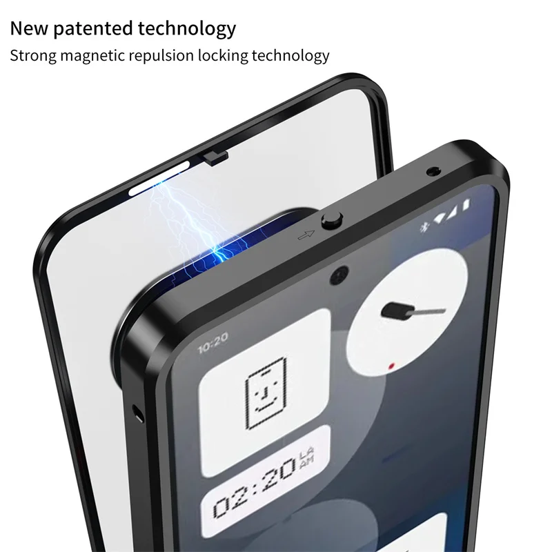 Nothing Phone 3A Pro Case Metal Aluminum Bumper with Half Clear Matte Hard Back Cover Phone Case for Nothing Phone 2A Phone3APro - Image 5