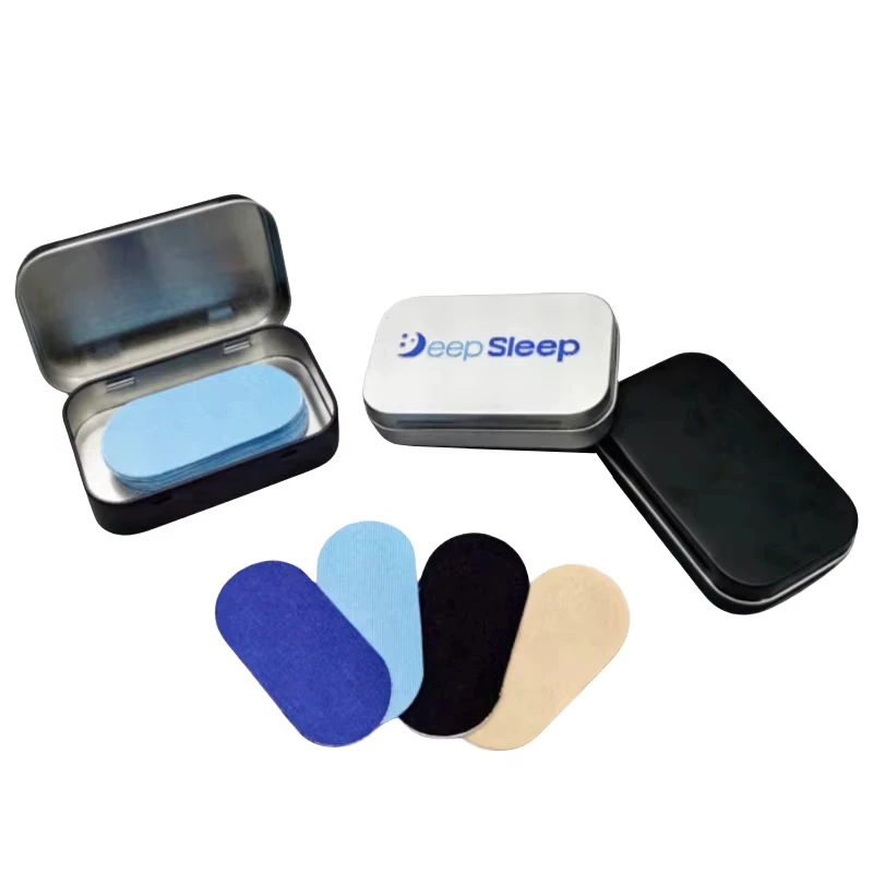 30PCS Custom Tin Low MOQ No Latex Patch Better Sleeping Mouth Tape