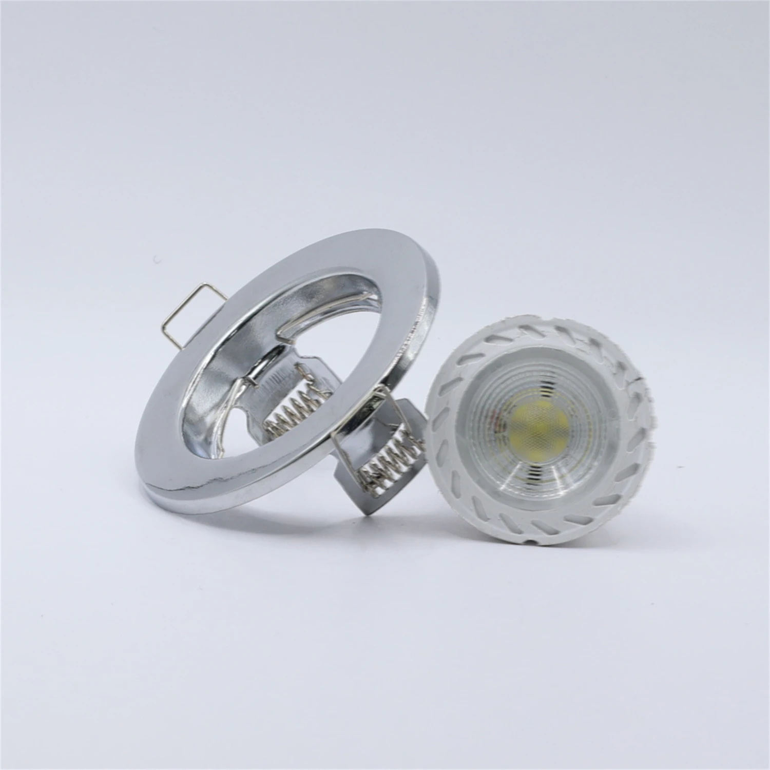 Lampu sorot LED Mini, lampu sorot LED ukuran Mini aluminium tertanam dapat disesuaikan MR16 GU10