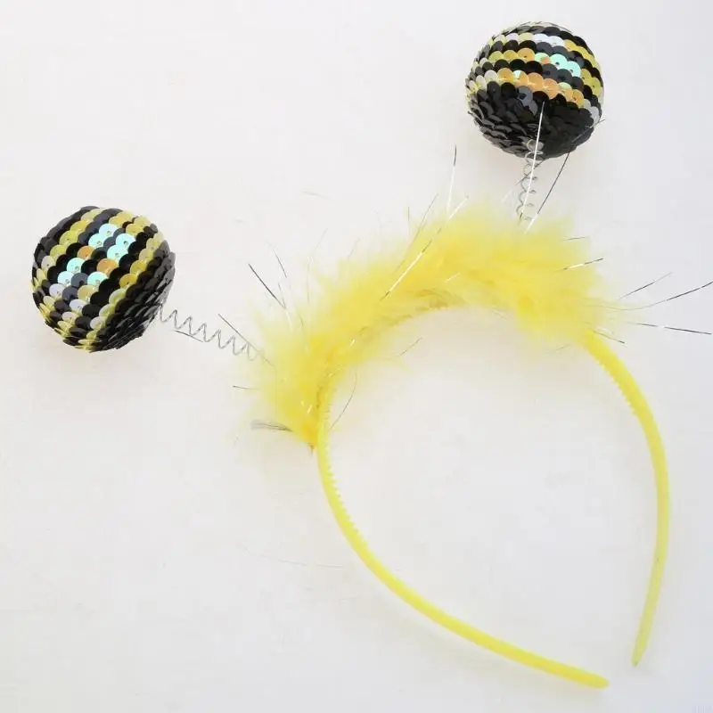 2025 New Head Bands Antena Bandeira da cabeça Acessórios trajes abelhas inseto Hair Bands Kids Kids