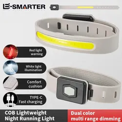 LED Mini Portable Armband Light COB Night Running Wrist Lamp 500LM Outdoor Camping Cycling Rechargeable Safety Warning Lantern