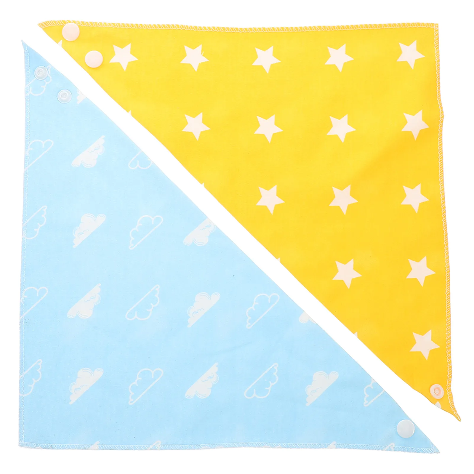 Baby Cotton Bandana Bibs Set Absorbent Adjustable Drool Feeding Towel Comfortable Unisex Newborn Toddler Tear Resistant Washable