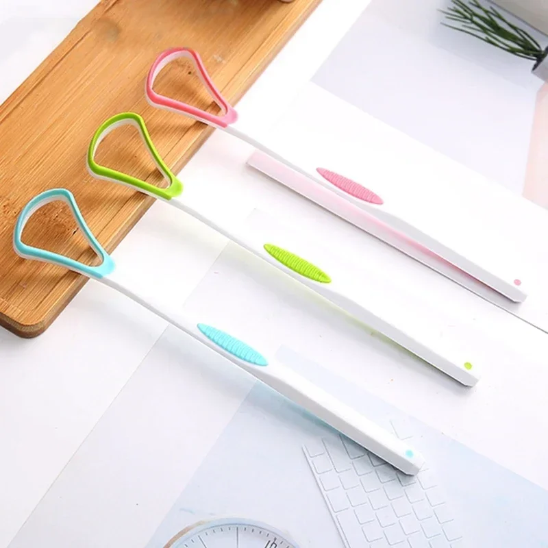 Metal Tongue Scraper Cleaner For Adults Kids Effective Bad Breath Removal Tongue Brush Fresh Breath Oral Hygiene Care Tool