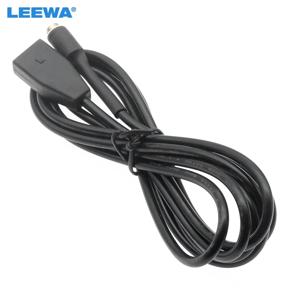 LEEWA 3.5mm Female AUX Input Cable Adapter Only For BMW E46 With Business CD Radio Headunit #CA6253