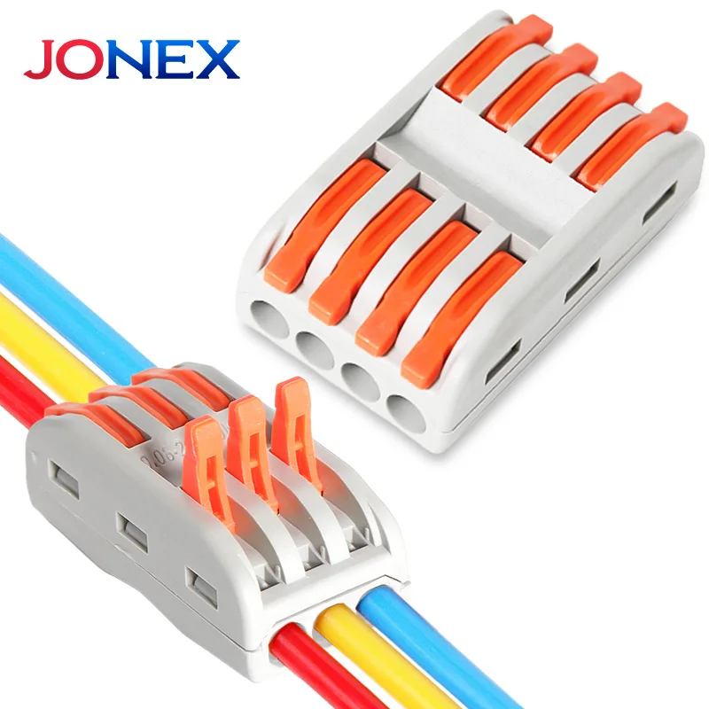 5PCS Lever Terminal Block Electrical Wire Connector Splitter for Quick Connection and Fast Splice Home LED Light Conductor Cable