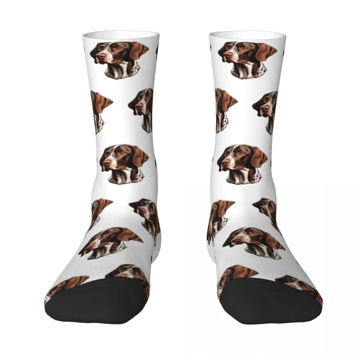 German Shorthaired Pointer Socks cute dog drawing Funny Stockings Adults Men Soft Running Socks Spring Design Anti Slip Socks