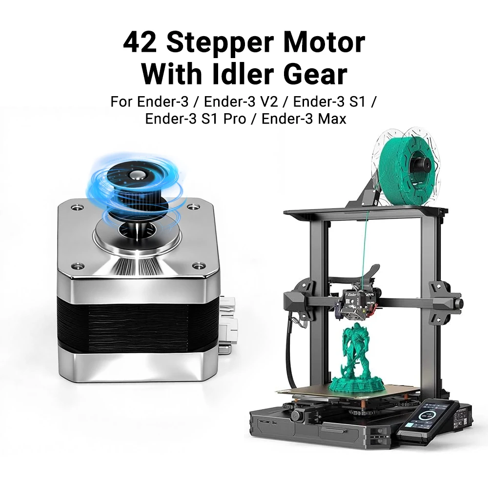 Silnik krokowy osi X Creativity 42-34 z synchroniczną przekładnią 2GT do drukarek 3D Ender 3, Pro Ender-5 Series/CR-6 SE, Max /CR-6 SE — zdjęcie produktu 2