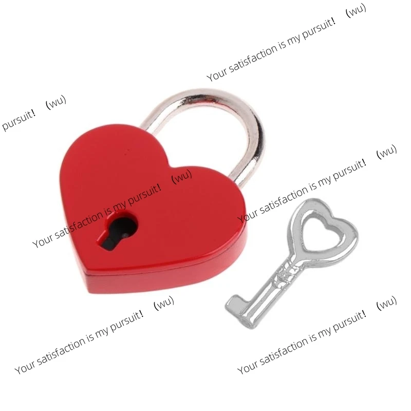 Vintage Wish Lock Mini Heart Shaped Lock Wedding Keyed Padlocks Personalized Padlock for Jewelry Box Small Wooden Box