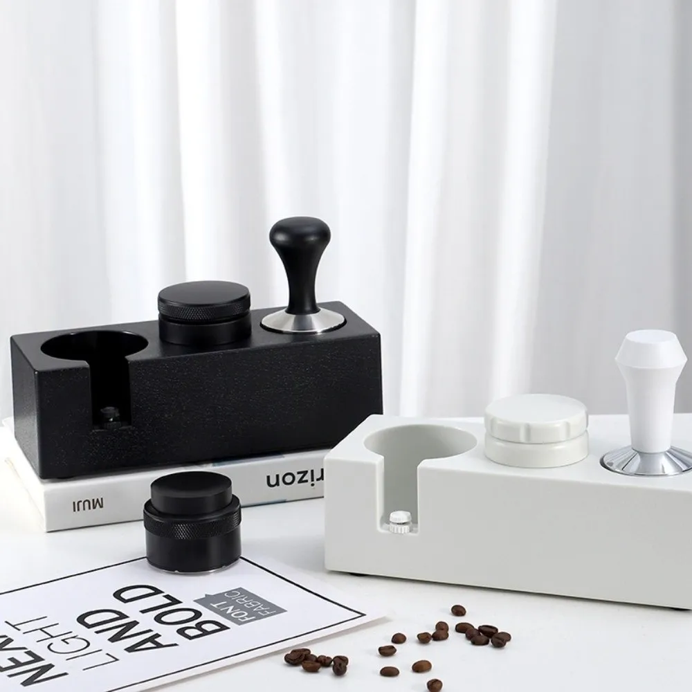 

Universal 51/53/58mm Espresso Coffee Tamper Station 2 in 1 Non Slip Coffee Bar Stand ABS Coffee Tamper Base Bar Barista Tools