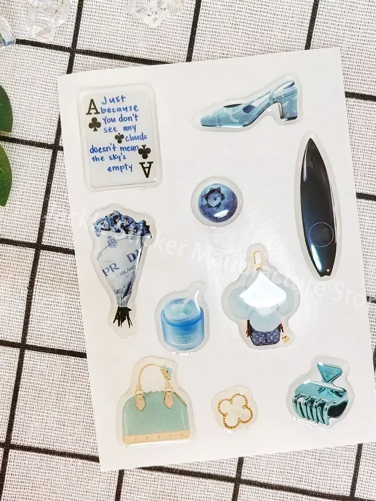 Arabic phone case dome epoxy sticker silicon resin ipad label popular decorative crystal gel logo jelly cute DlY glass shapes 3D