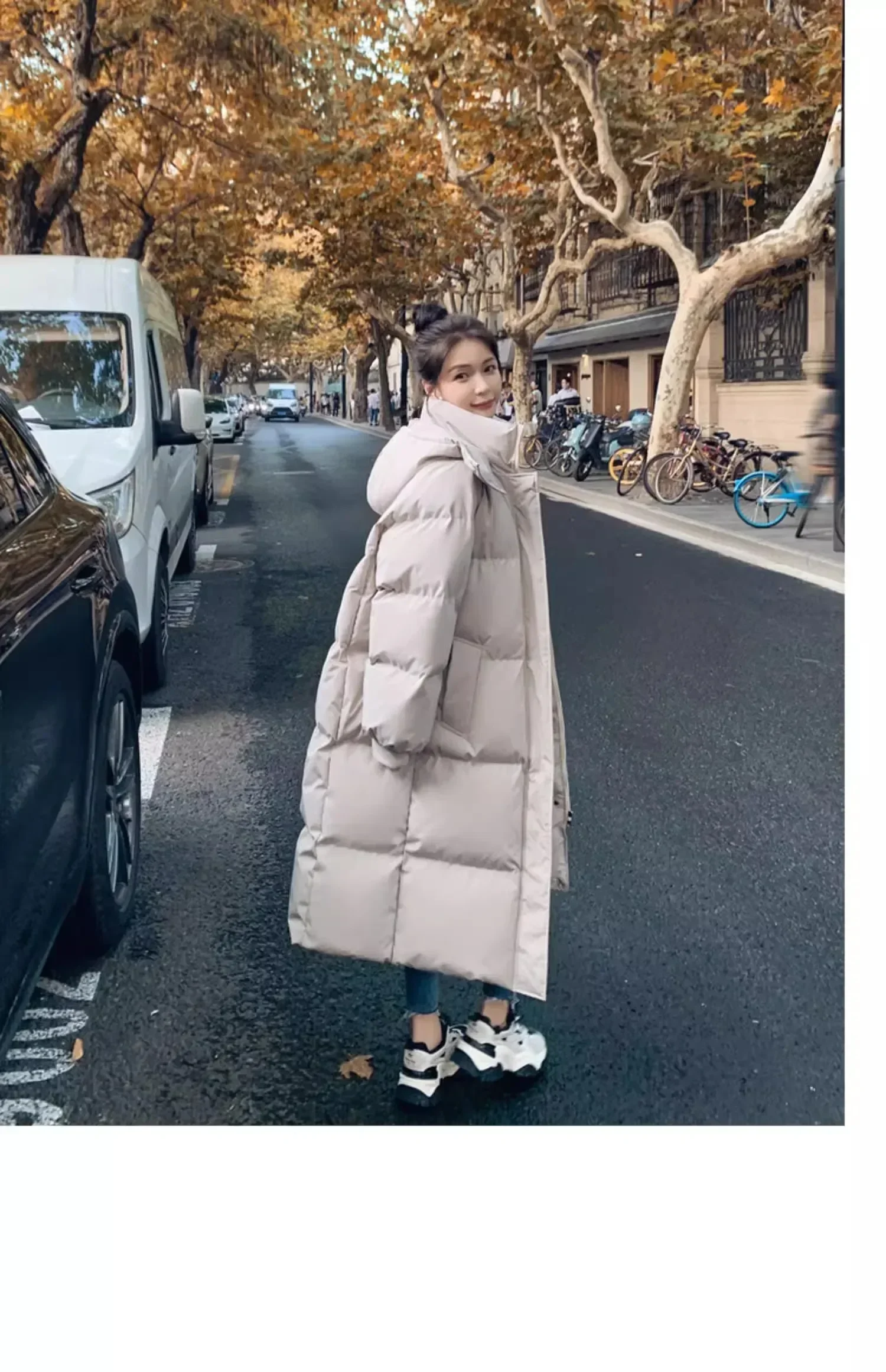 zjaiss 2026 Winter New Down Coats Long-style Cotton Dress Korean Version Large Size Korean Fashion Jackets Heat Parka Feminina