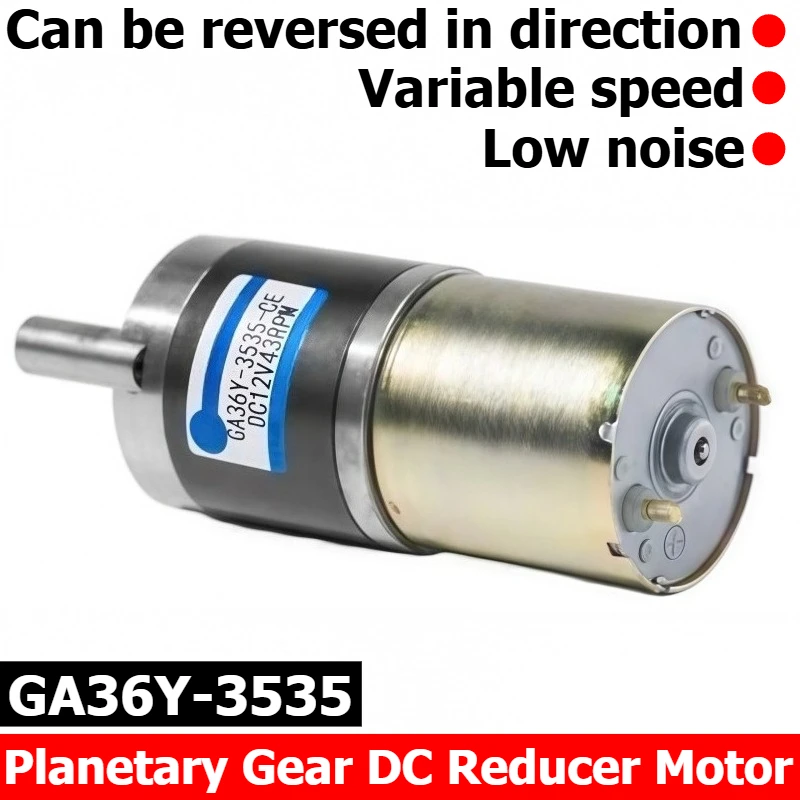 Miniature DC Speed Reduction Motor GA36Y-3535, with Low Noise, Adjustable Speed, and Reversible Motor
