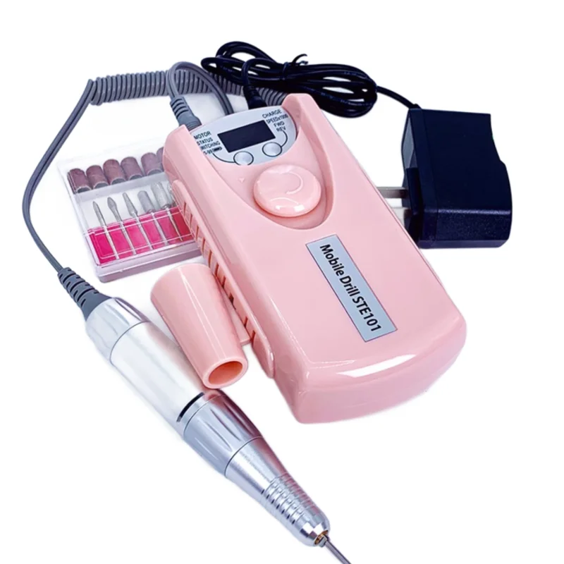 Electric Nail Drill Machine,Portable Electric Nail Drill 35000 RPM Professional Rechargeable Nail File Machine,Remove Gel Polish