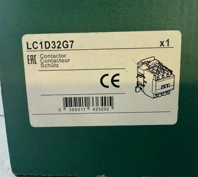 

Brand New Original LC1D32G7 AC electric Contactor 3P 3NO LC1-D32G7 32A 120V AC coil Fast Transport
