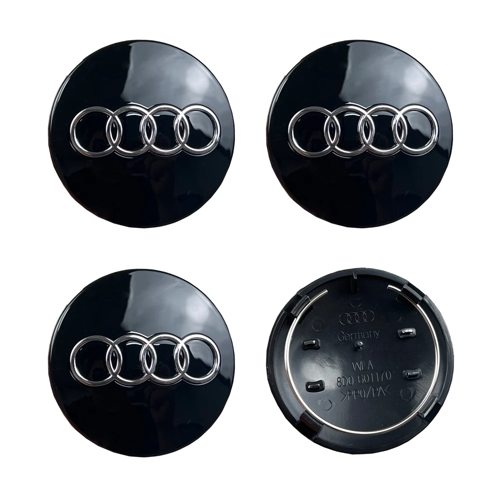 4 stuks voor Audi Quattro A1 A2 A3 A4 A5 A6 A7 A8 S3 S6 Q3 Q5 7 autostyling wielnaafdoppen vervangende covers 60mm 61mm 69mm 68mm