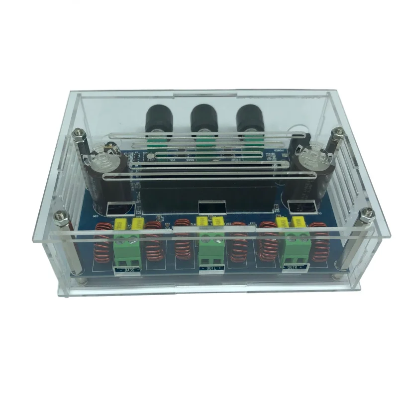 

Bluetooth5.0High Power Digital Amplifier BoardTPA3116D22.1Channel BandAUXwith Acrylic Shell