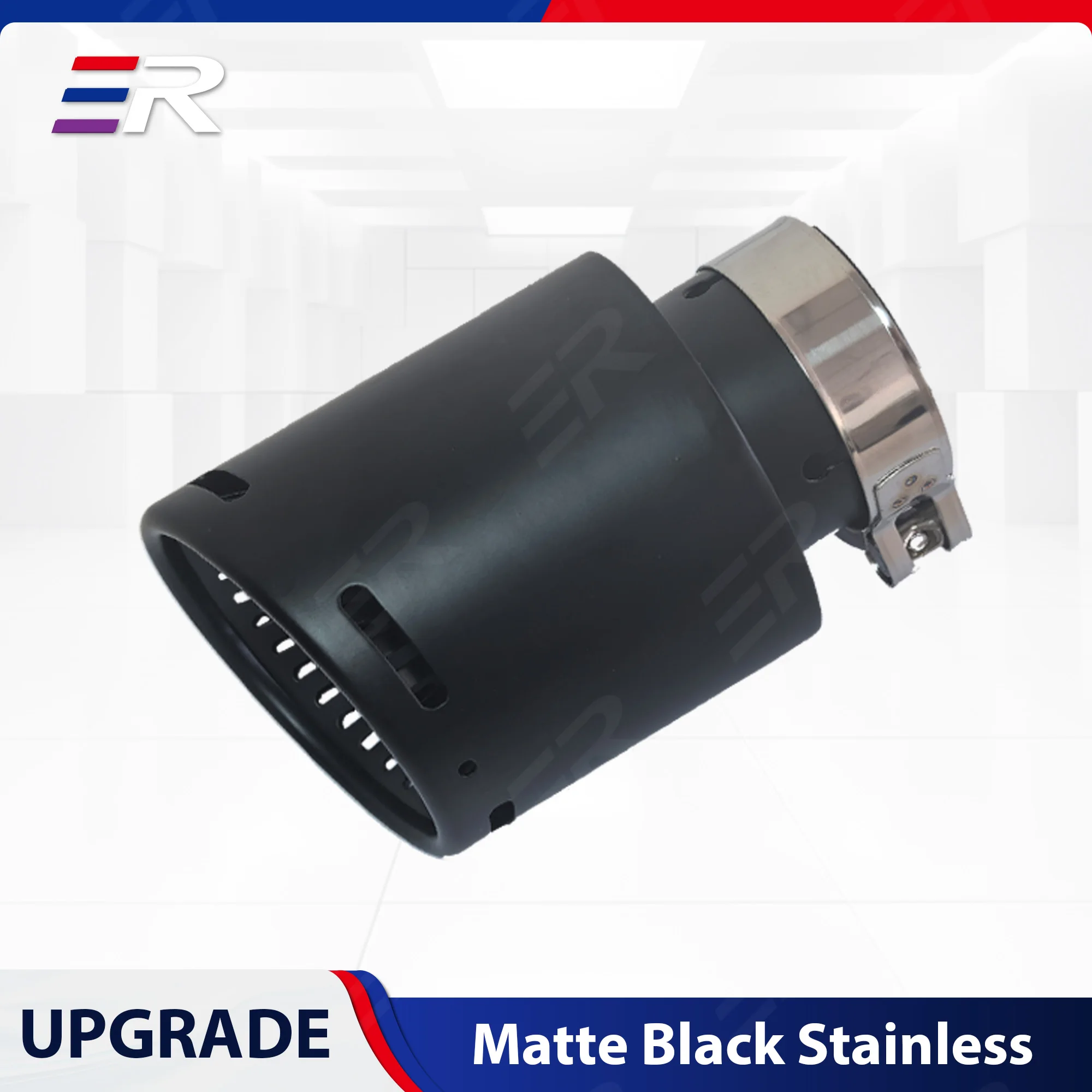 

ER Matte Black Stainless Steel Exhaust Tip automotive Nozzle decoration for car Muffler Tail Tips Upgrade and Modify