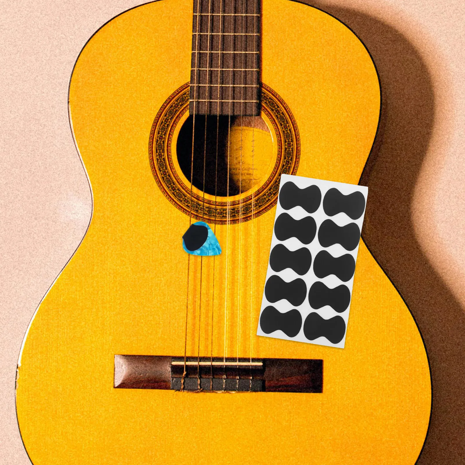 20Pcs Premium Eva Guitar Pick Grips Self-Adhesive Anti-Slip Grip Pads Prevent Slipping during Play Compact Portable Easy to