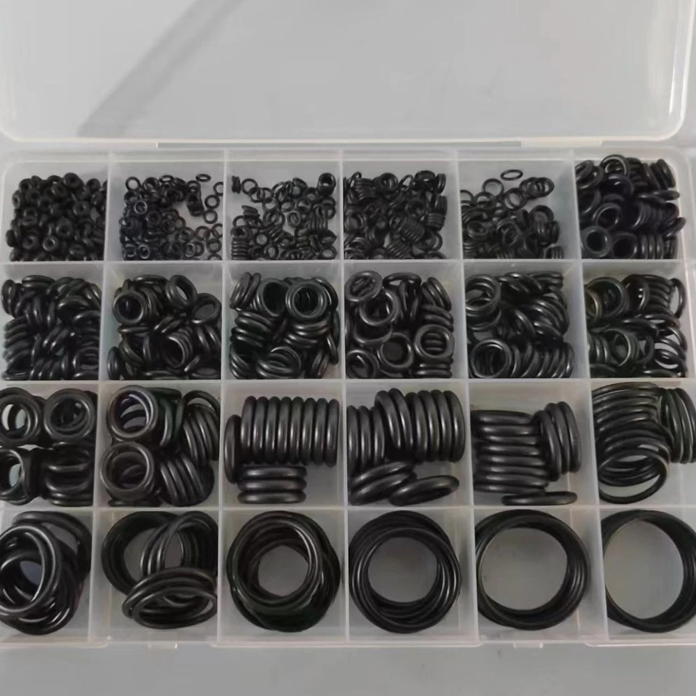 950pcs Rubber Ring Repair Box O-ring Holder Sealing Ring Gaskets Kit for Electrical Appliances Toys Cars Bathrooms Valves Pipes