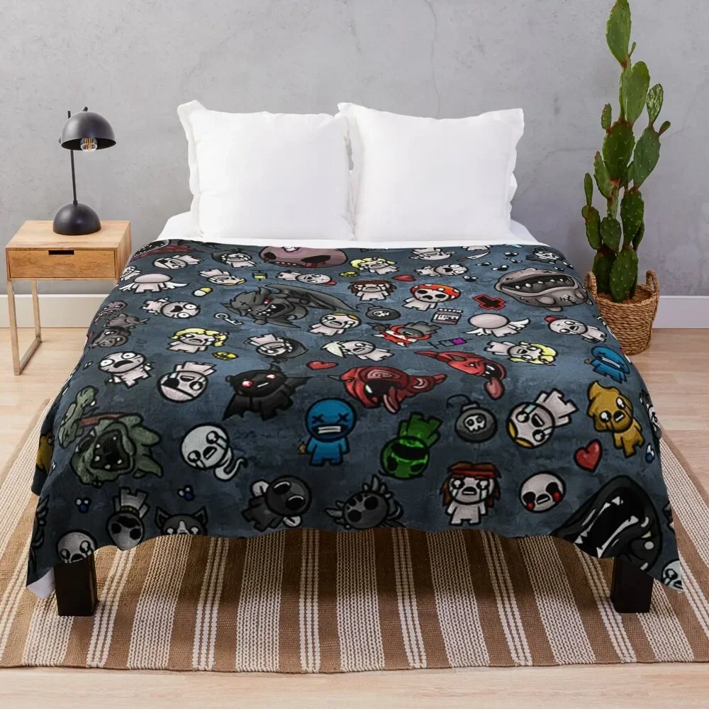 Binding of Isaac Überwurfdecke, personalisierte Sommerdecke für das Bett, dünne, leichte Decke, Bananenfisch-Design, Geschenk