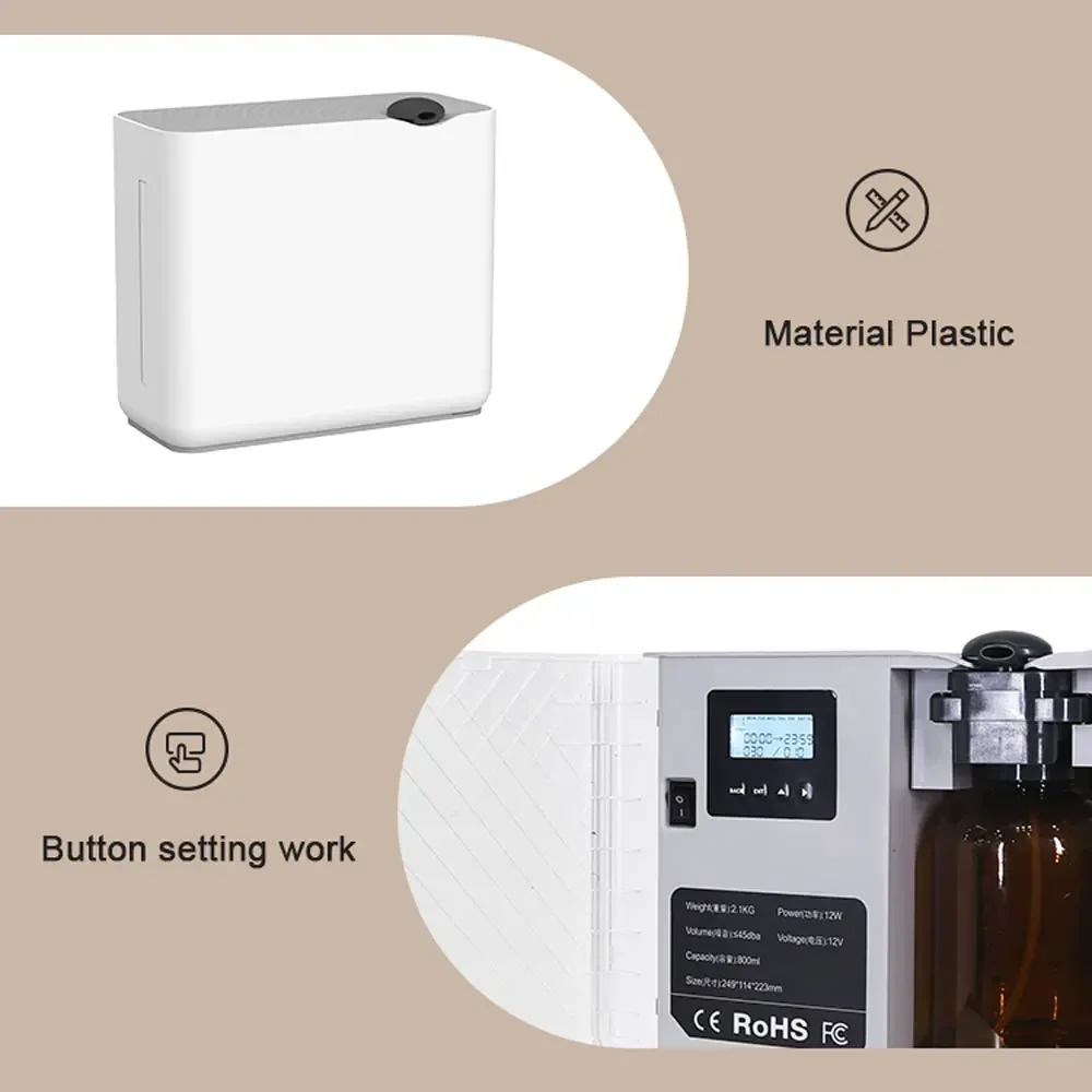 Hotel Commercial Diffuser For Essential Oils Large Room Aromatherapy Machine Wifi Bluetooth Electric Fragrance Oil Diffuser