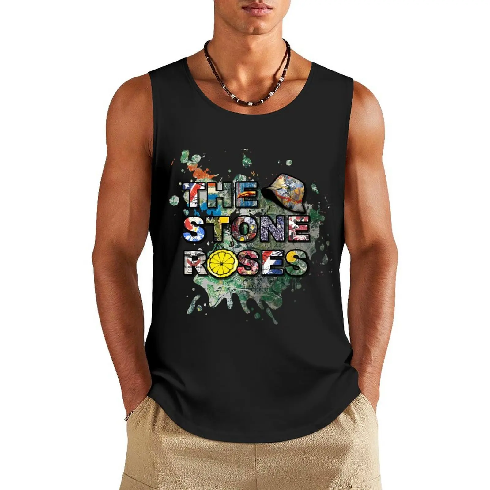 

Day Gift for Male Liam Musician Gallagher Funny Fans Tank Top Gym wear Man sleeveless shirt Gym man
