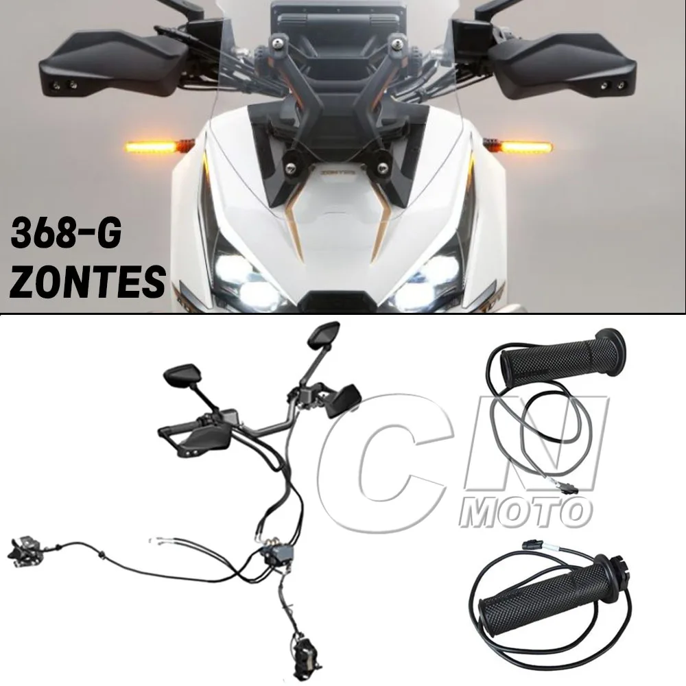 

FOR ZONTES 368G 368-G 368 G Motorcycle Direction Handlebar Hand Guard Heated Handlebar Switch Rearview Mirror Throttle Cable