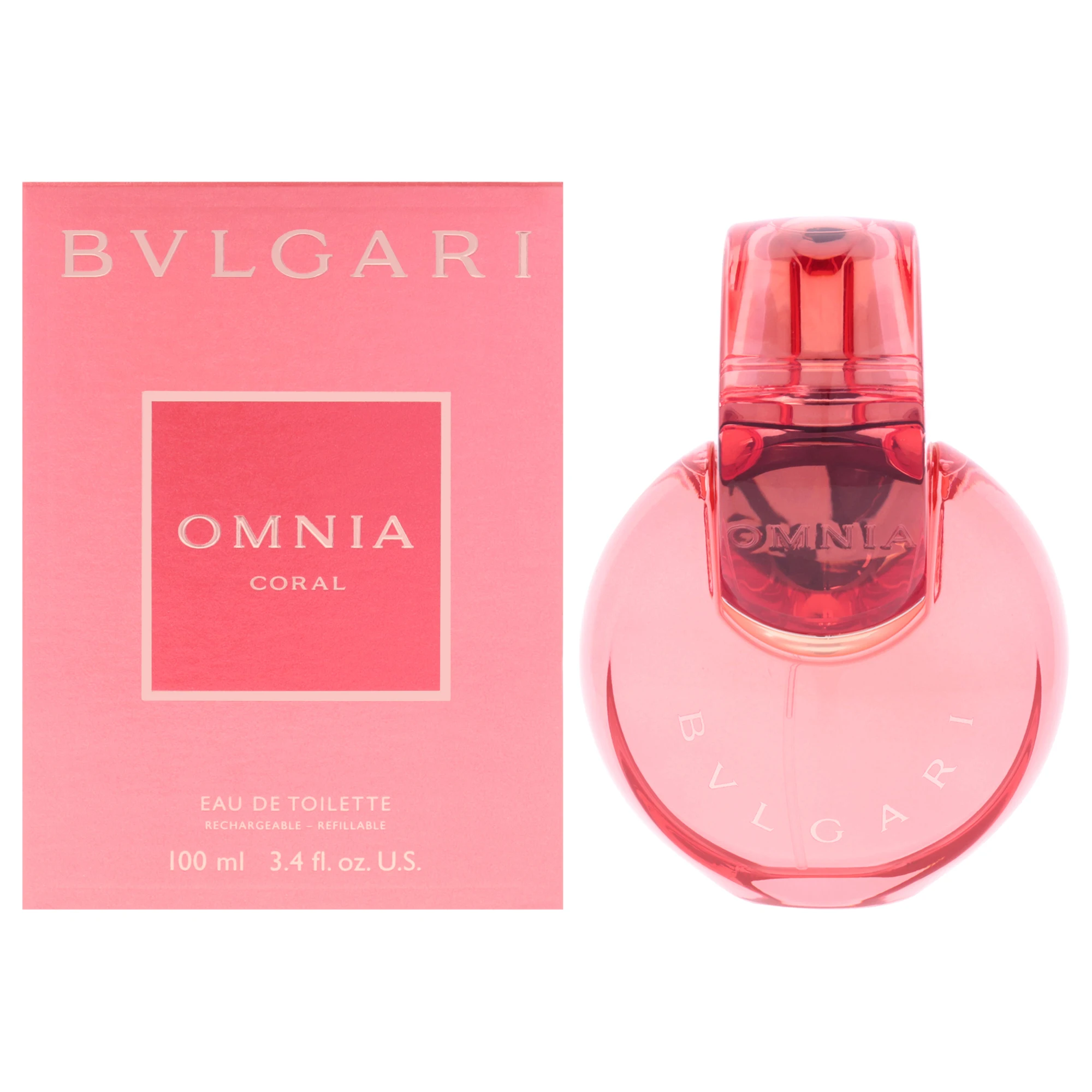 

Bvlgari Omnia Coral by Bvlgari for Women - 3.4 oz EDT Spray (Refillable) - Original Women's Perfume, Sephora Stuff