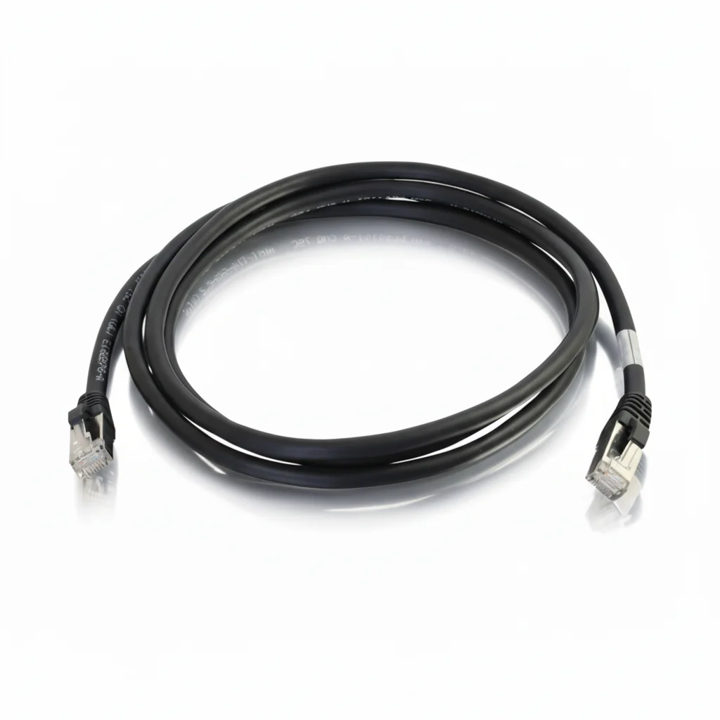 C2G 757120008200 كابل تصحيح شبكة إيثرنت CAT6 بطول 15 قدمًا - بدون عقبة - محمي (STP) - 1x RJ-45 ذكر - 1x - مستعمل جديد