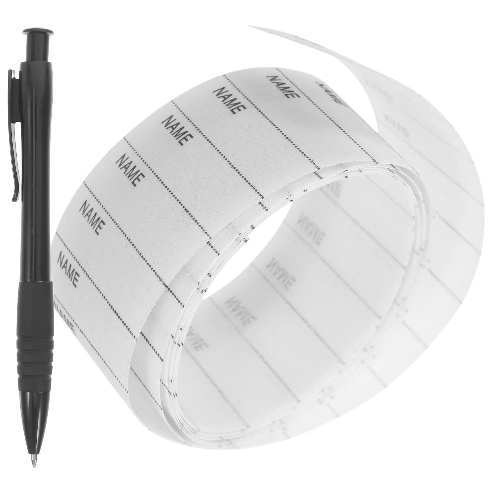 

1Set Kids Clothing Labels Washable Write-on Self-Stick Fabric Name Tags for School Uniforms Clothing Iron on Label Writable