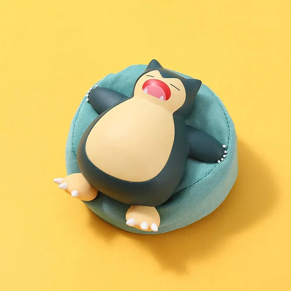 Original Pokémon Anime Pikachu Snorlax EEVEE Sleeping Cute Kawaii Car Decoration Jewelry Handpiece Ornament Toys Christmas Gift