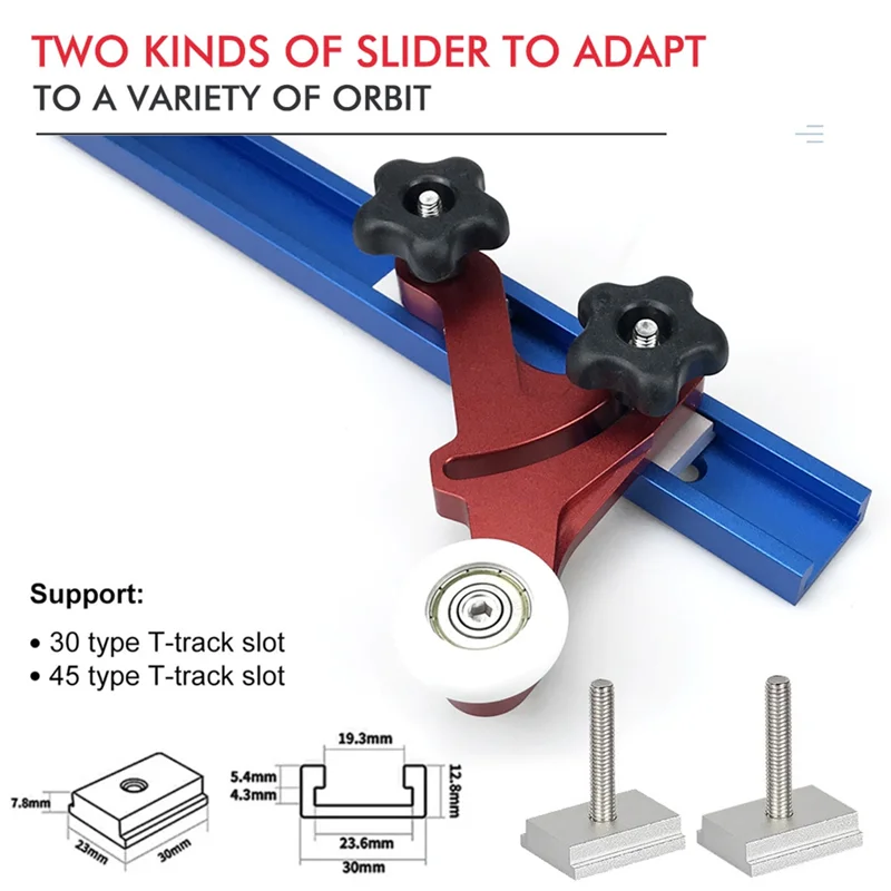 【RECOMMEND】One Way Bearing Roller Feeder Woodworking Multi-Purpose Loc Boards Safety Pushing Tools Table Saw Pressing Feeder Gui